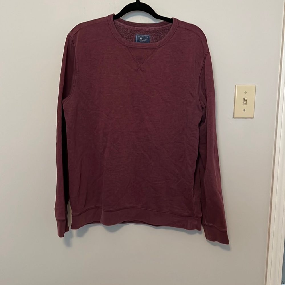 Maroon Crewneck Sweatshirt - Large - G.H. Bass